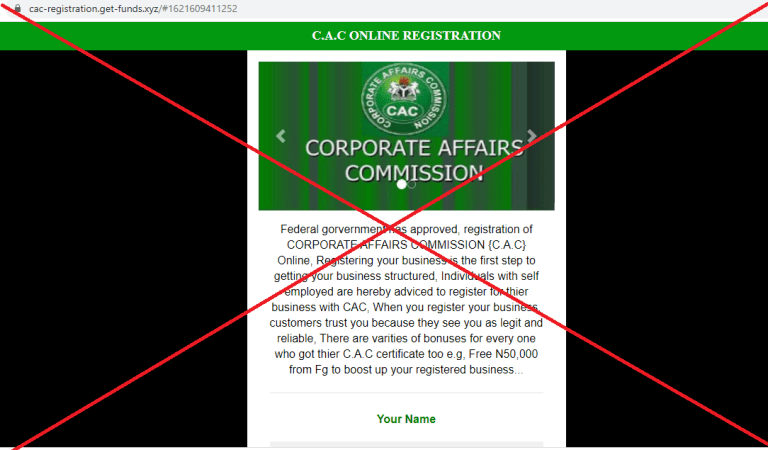 WhatsApp post in circulation makes FALSE claim on free CAC registration, benefits