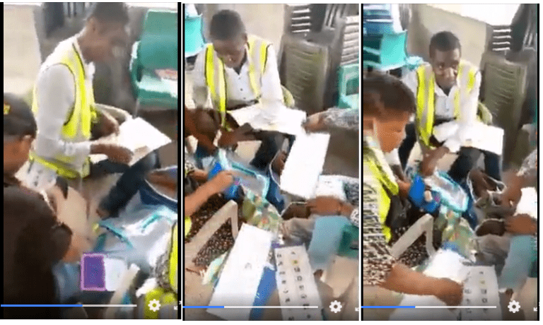AnambraDecides2021: Were APGA officials recorded thumbprinting in viral video?