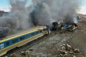 Iran trains collision