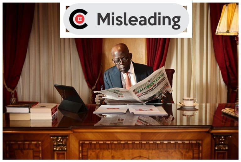 Tinubu shares misleading photo amidst failing health speculation