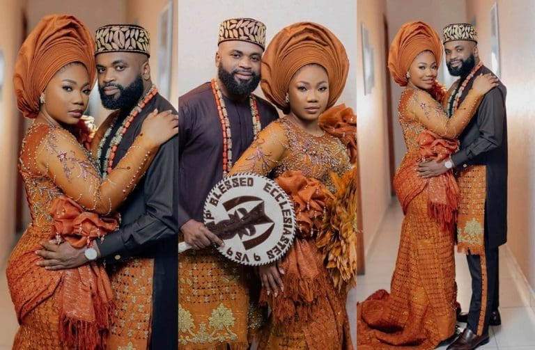 False claim circulates online that Mercy Chinwo and her husband welcome their first twin babies