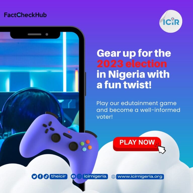 ICIR, FactCheckHub unveil trivia game to curb political misinformation
