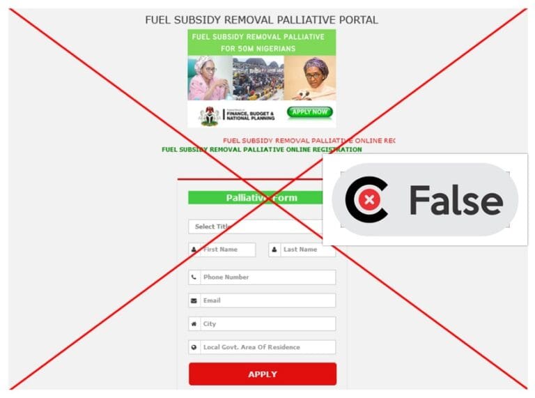 Beware! Scam website circulates in wake of FG’s plan to distribute fuel subsidy removal palliative