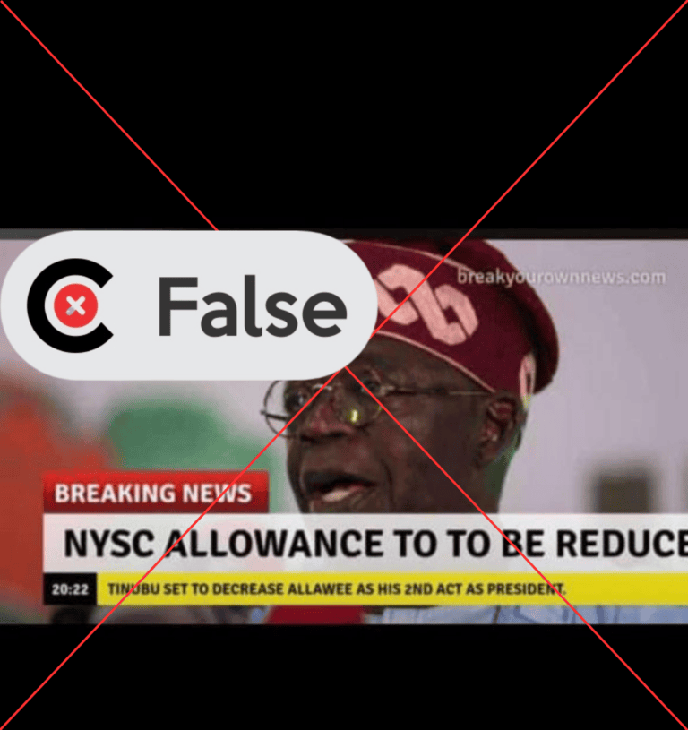 No, Tinubu has not reduced corps members’ allowance