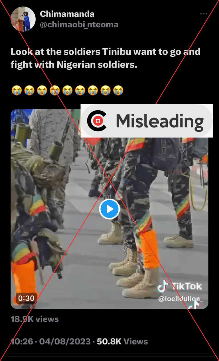 GRV, other prominent Twitter accounts share misleading video about Niger coup