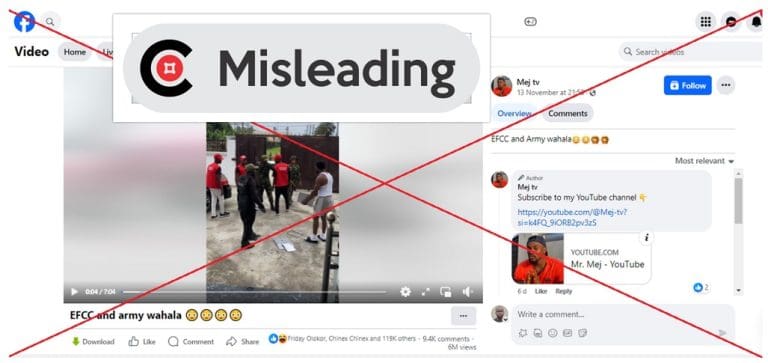Skit video showing EFCC officials being harassed by military personnel goes viral