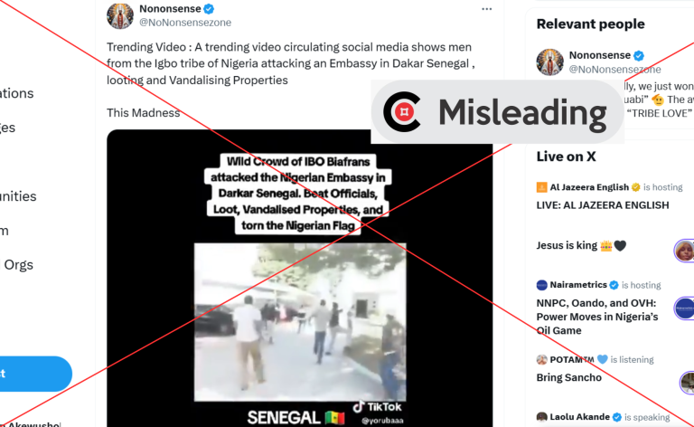 Video of Nigerian embassy in Senegal under attack is over 11 years old