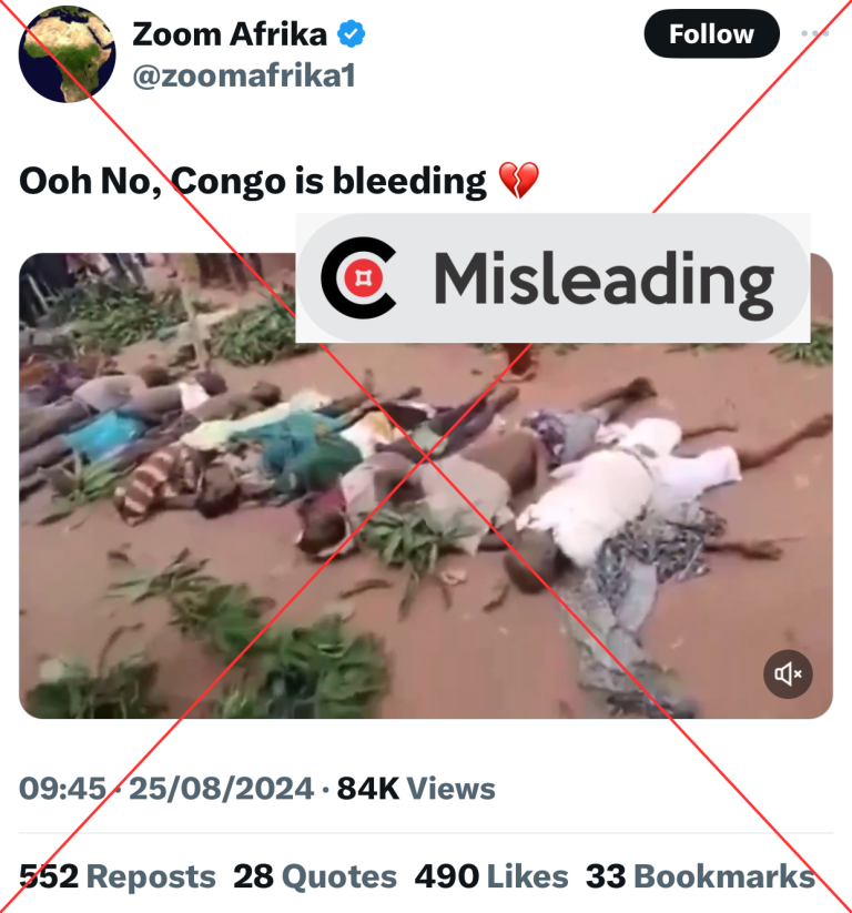 Video of Benue’s gunmen attack used to depict insecurity in DR Congo