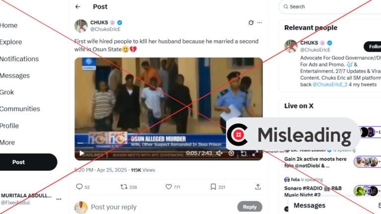 Old video of domestic homicide in Osun recirculates online