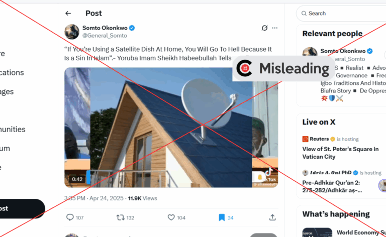 ​Viral claim on ‘satellite dishes users going to hell’ misrepresents Sheikh Al-Ilory’s remarks