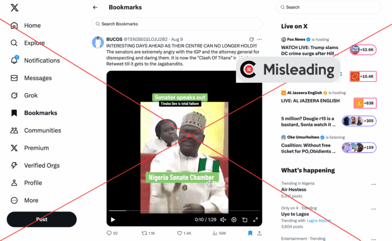 Old video of Nigerian senator criticising IGP, AGF recirculates as recent