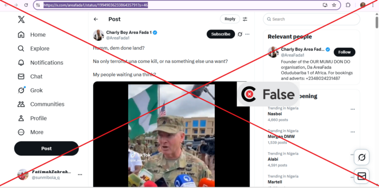 Screenshot of the claim; Insert false verdict