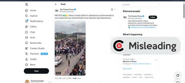 Old video from protests over Mohbad's death misrepresented as demonstration over Oyo abductions