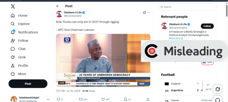 Old video of APC chieftain saying Tinubu can only win 2027 through rigging resurfaces online