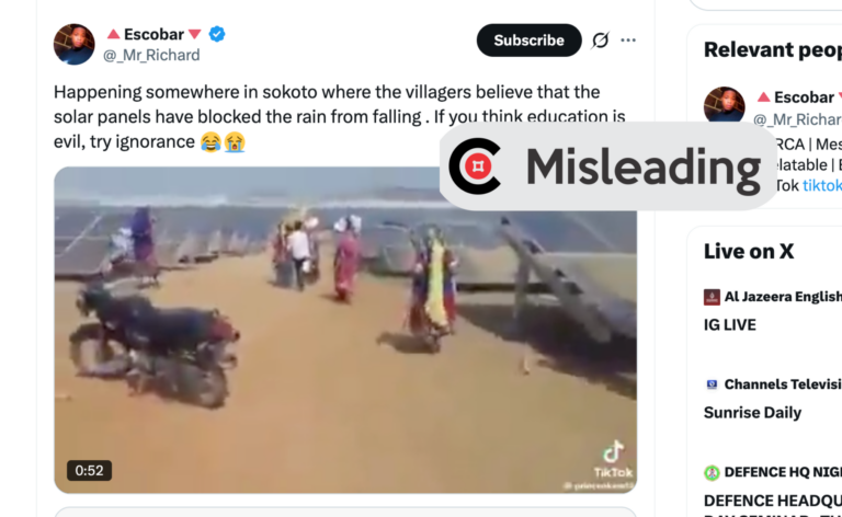 Viral video of people smashing solar panels is not from Sokoto