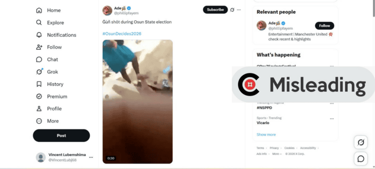 2024 Ondo video recycled to falsely claim gunfire during Osun election