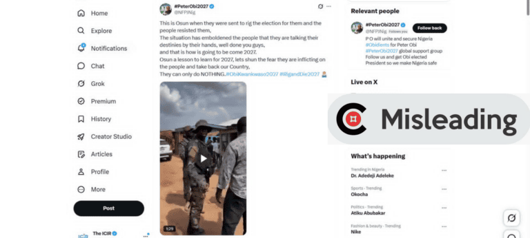 Video falsely linked to Osun election resistance was recorded in Ghana