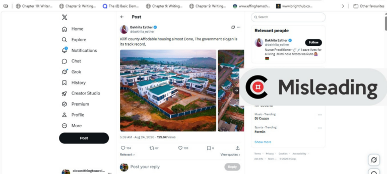 Nigeria housing project photo miscaptioned as Kenya’s Kilifi development