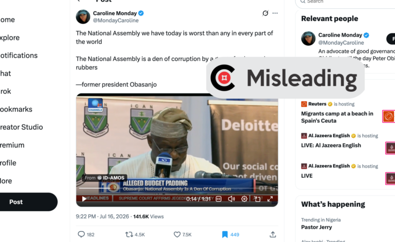 Old video of Nigeria’s former president Obasanjo calling National Assembly ‘den of corruption’ resurfaces online