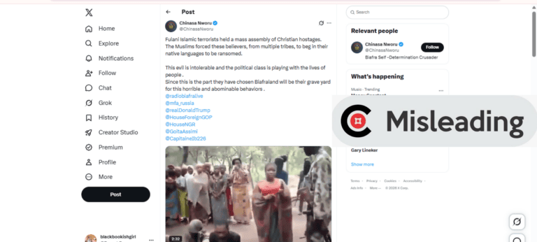 2023 video falsely shared as recent bandit attack in Niger State