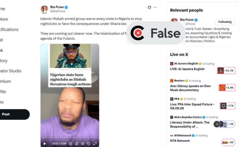No, Katsina Hisbah did not order all Nigerian states to shut down nightclubs