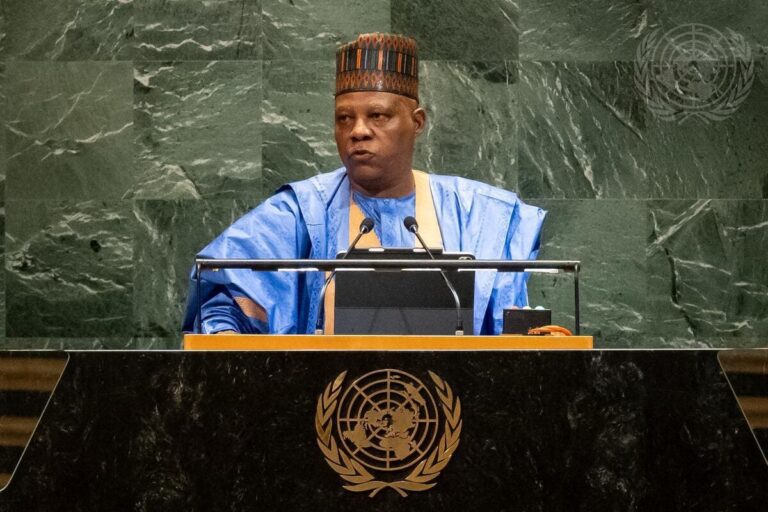 Shettima wrongly identified as person recording during Trump’s UNGA address