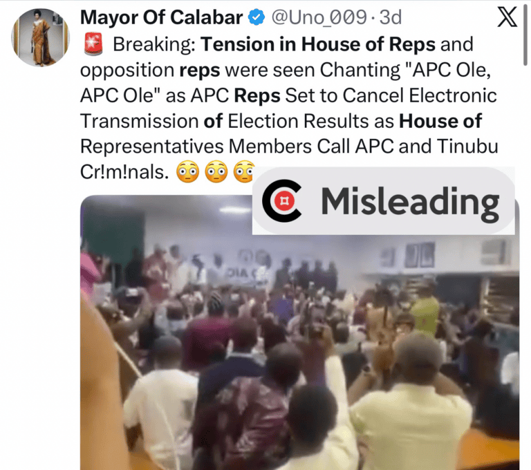 Old video of opposition lawmakers protesting in house of representatives resurfaces